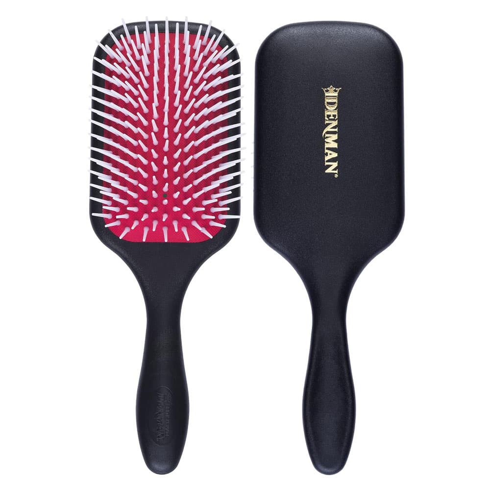 Denman D83 Black paddle brush and Red pad