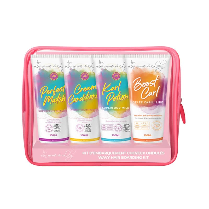 Trousse de Voyage Cheveux Ondulés - 4 produits - 100ml
